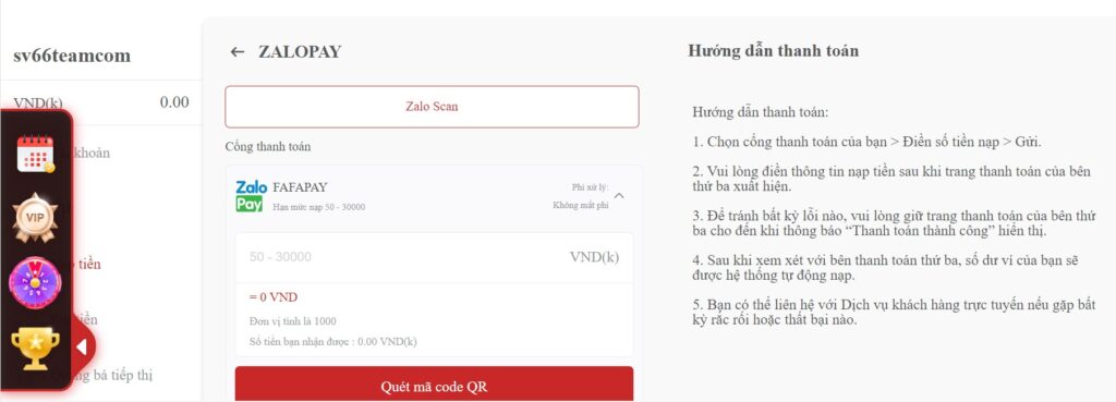 Nạp tiền qua zalopay như thế nào?